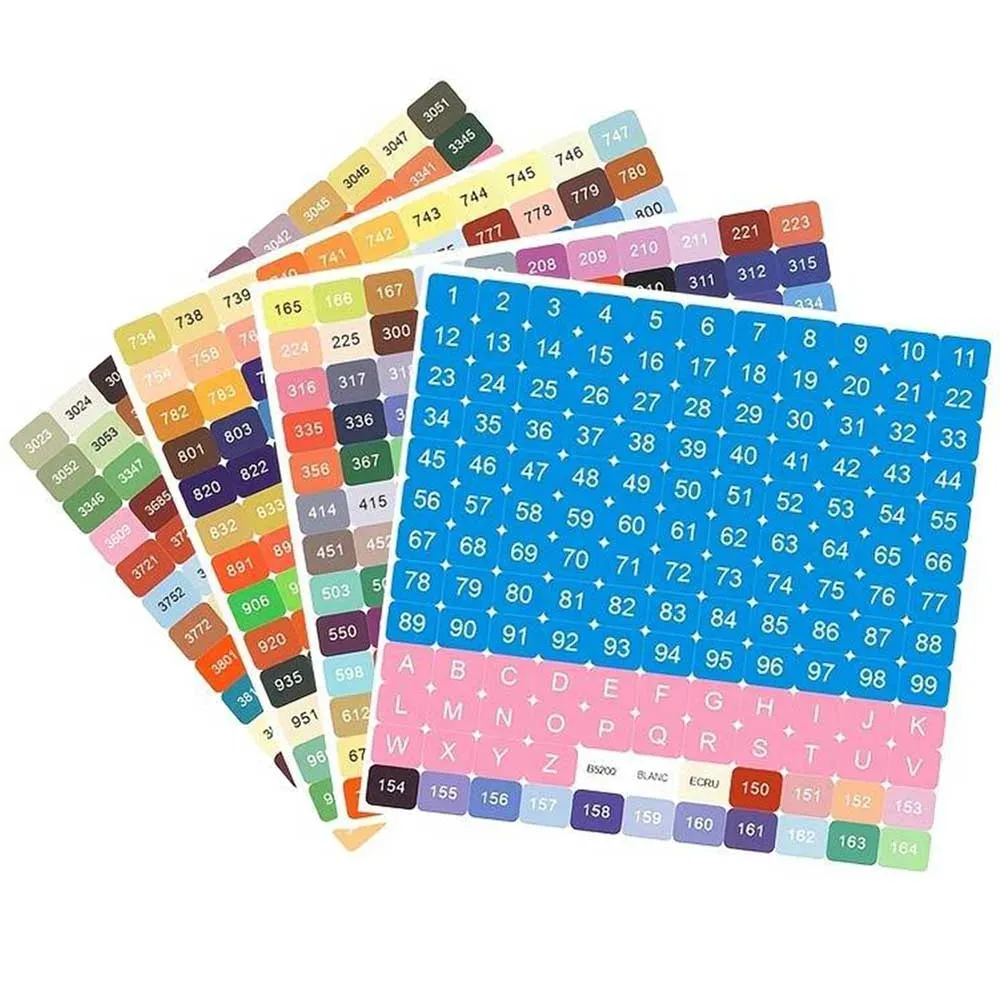 Étiquettes carrées DMC pour organiser vos diamants de broderie