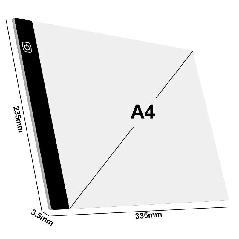 Base LED Diamond Painting Pad A4 - éclairage pratique pour vos créations