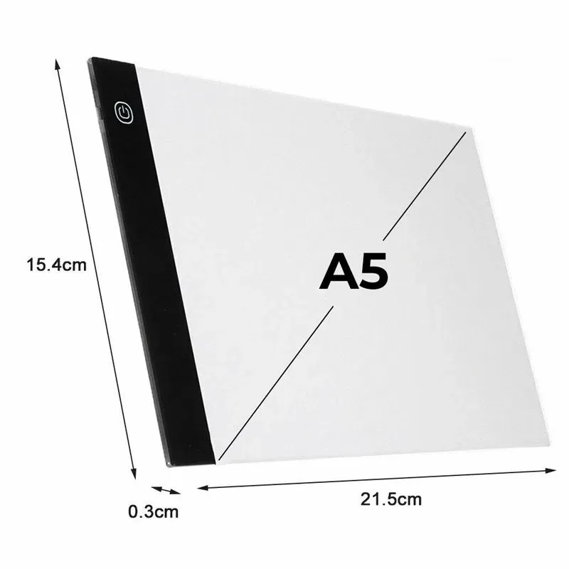 Base LED Diamond Painting Pad A5 - éclairage pratique pour vos créations
