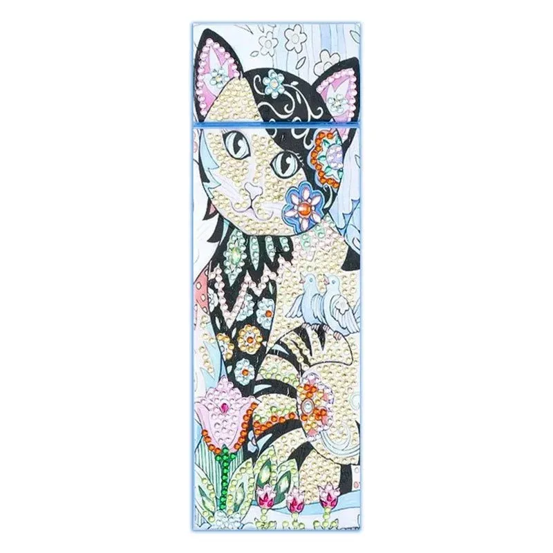Boîte de rangement pour stylet Diamond Painting - Chat élégant