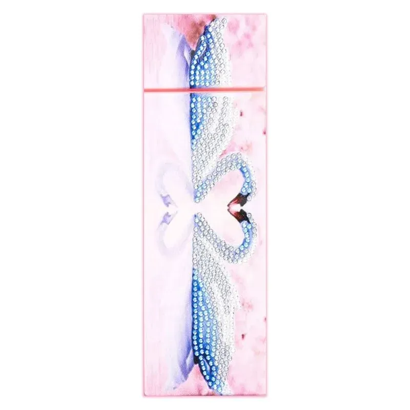 Boîte de stylo diamond painting Cygne Cœur pour accessoires de broderie