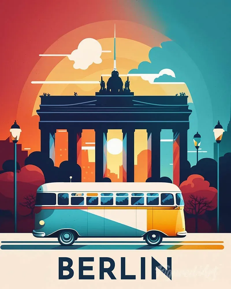 Broderie diamant Affiche Poster Berlin