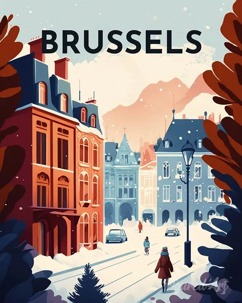Broderie diamant Affiche Poster Bruxelles
