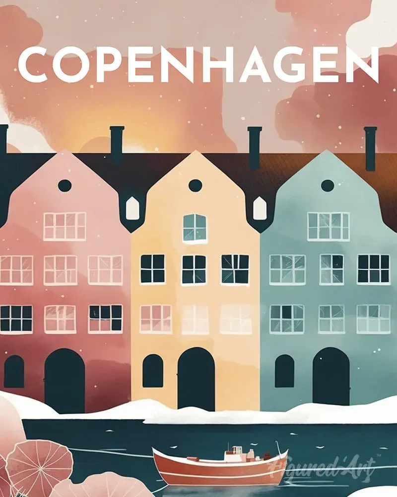 Broderie diamant Affiche Poster Copenhague