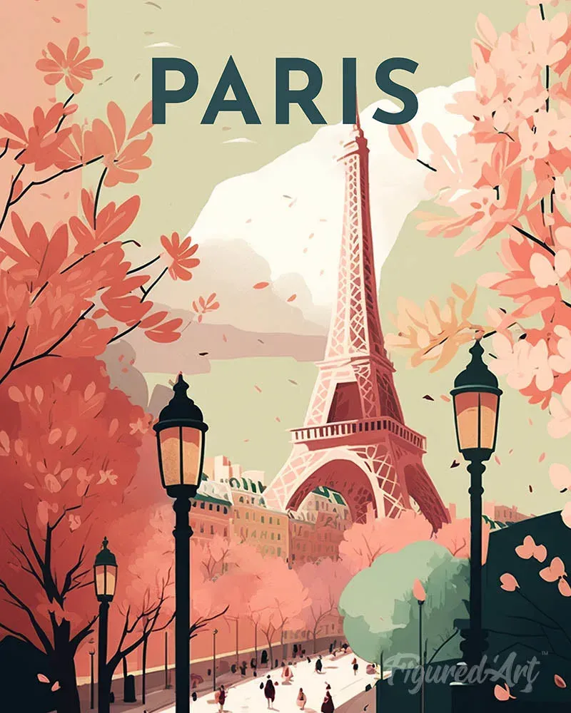 Broderie diamant Affiche Poster Paris 2