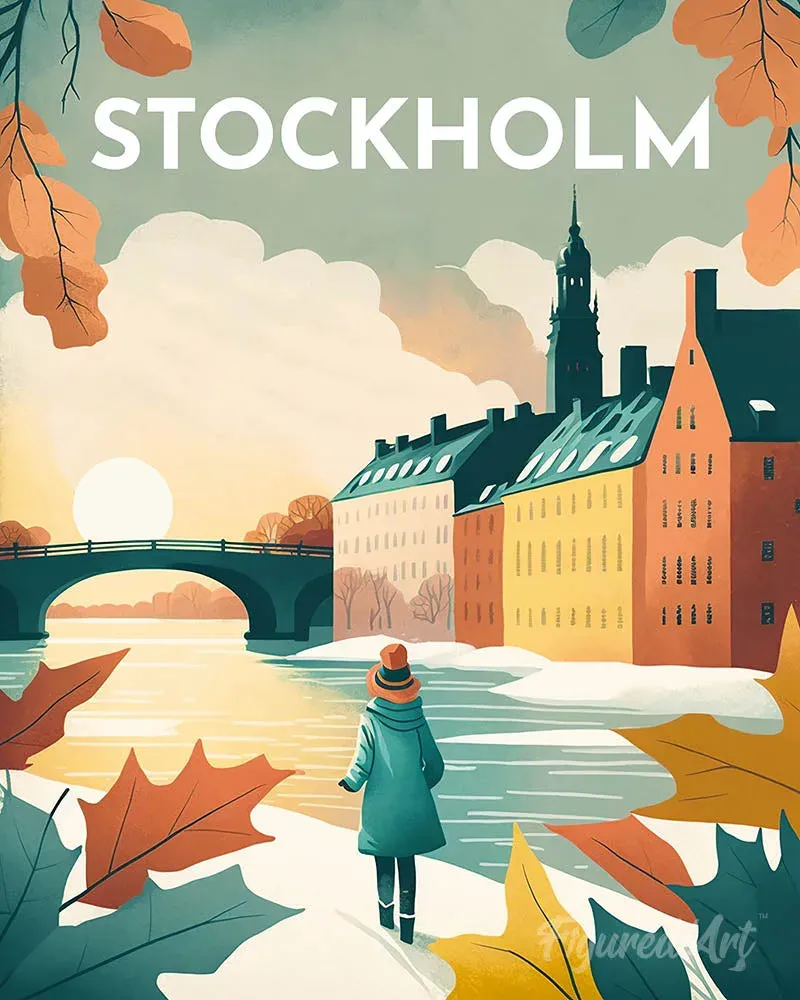 Broderie diamant Affiche Poster Stockholm