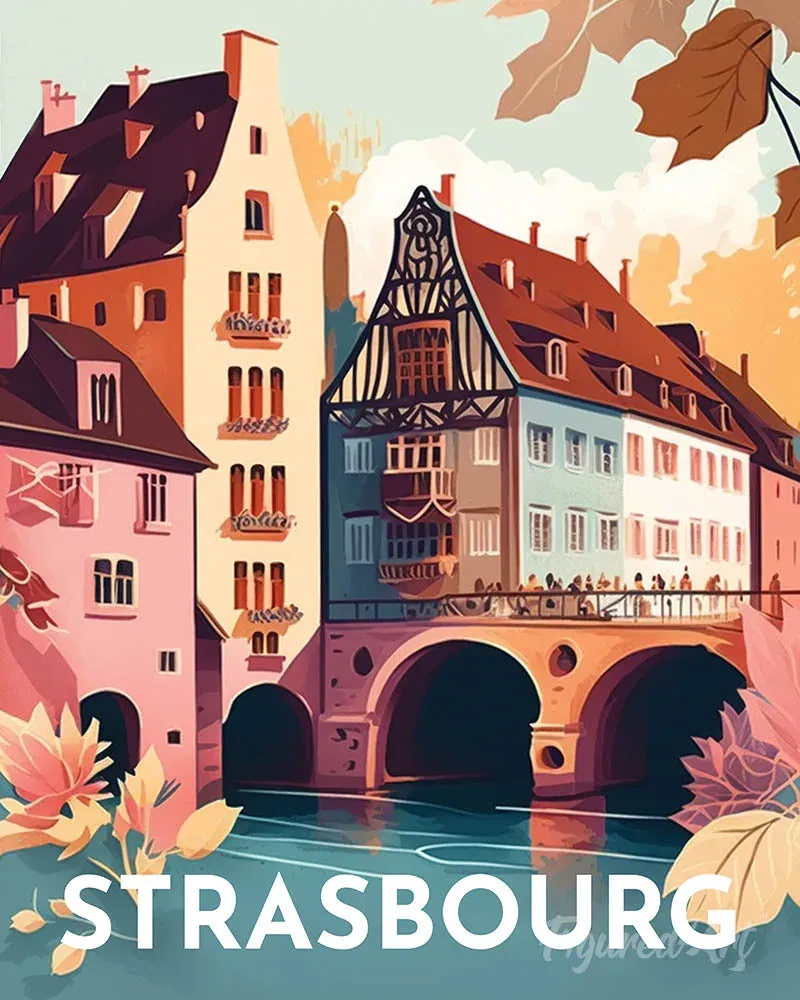 Broderie diamant Affiche Poster Strasbourg