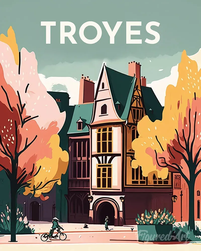 Broderie diamant Affiche Poster Troyes