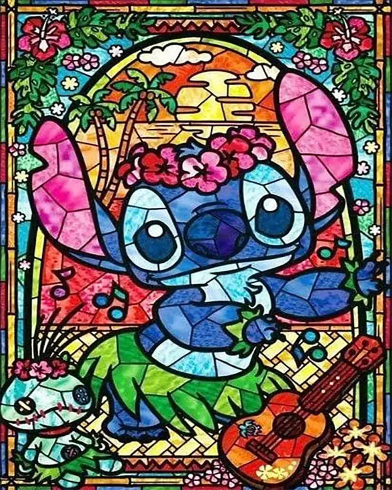 Broderie diamant animaux - Mosaïque scintillante en résine