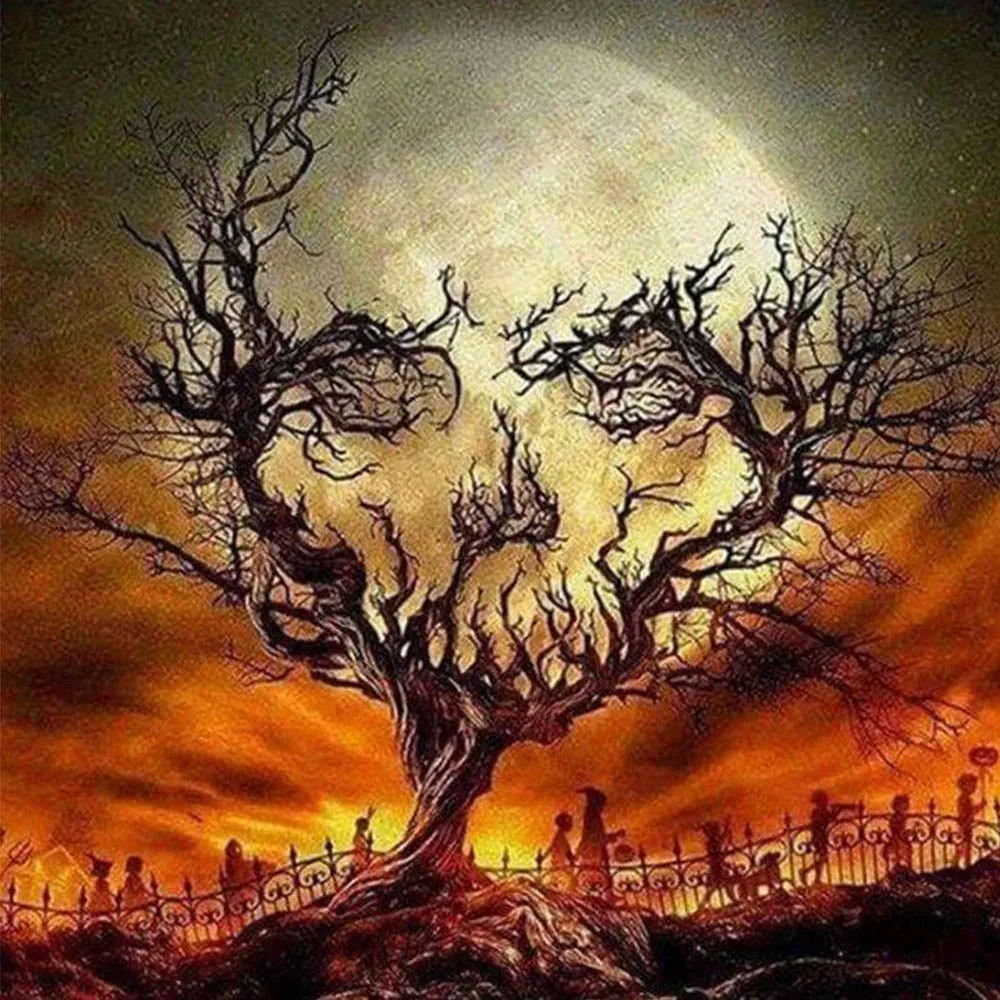Broderie diamant Arbre de la Mort