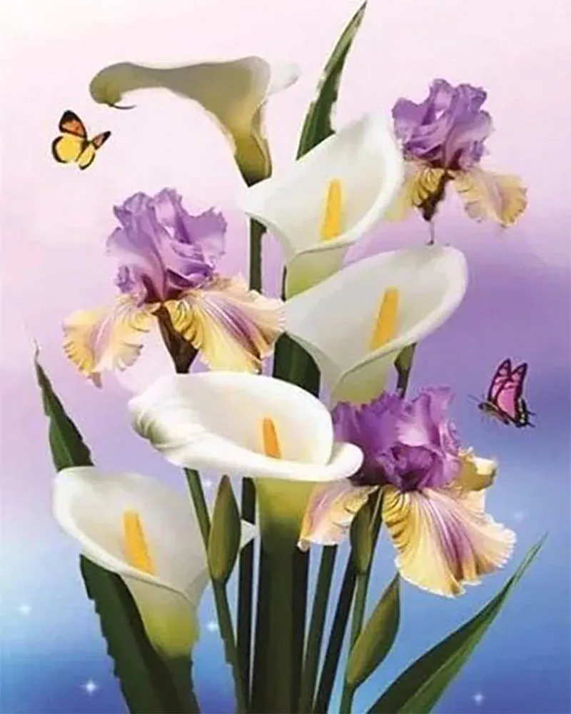 Broderie diamant Arômes et Iris