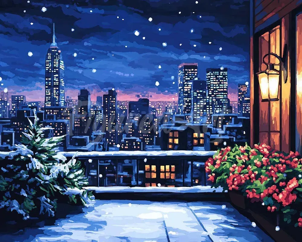 Broderie diamant Balcon d'Hiver