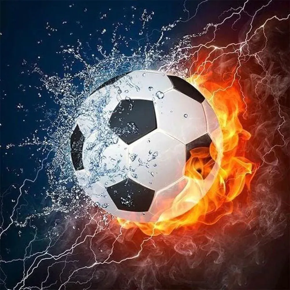 Broderie diamant Ballon de Foot