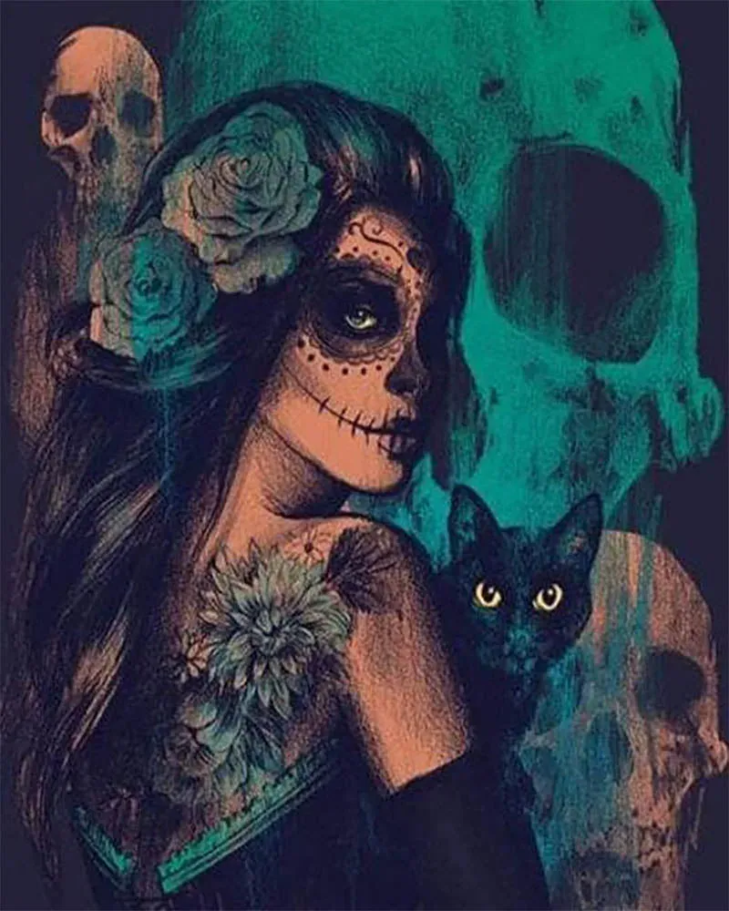Broderie diamant Beauté macabre