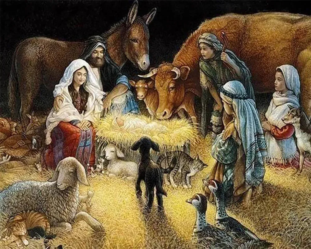Broderie diamant Biblique