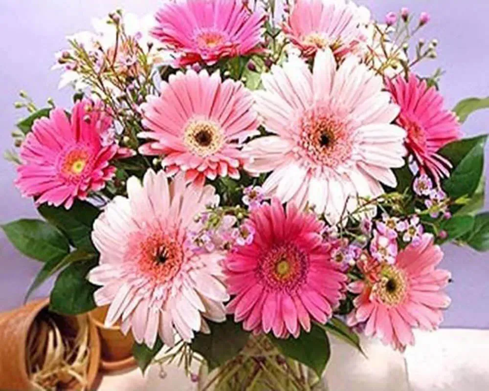 Broderie diamant Bouquet de Marguerites