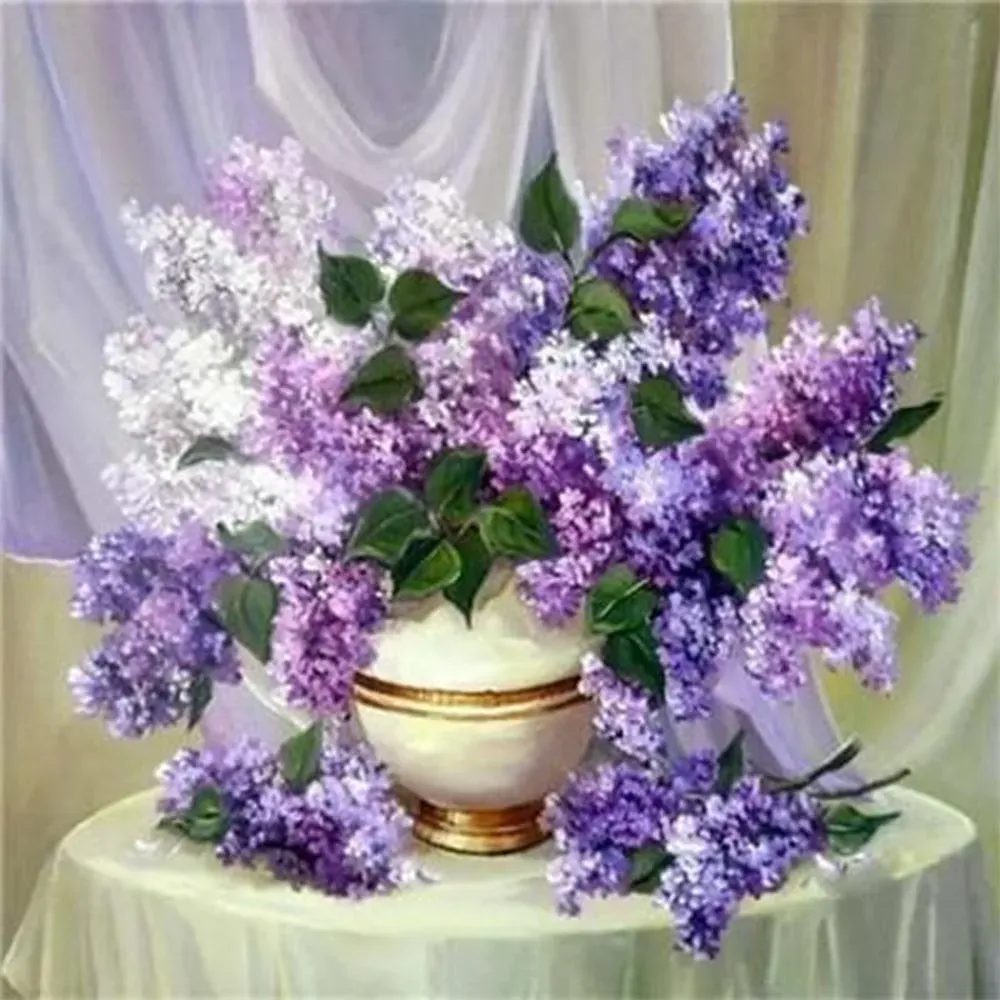 Broderie diamant Bouquet Fleuri