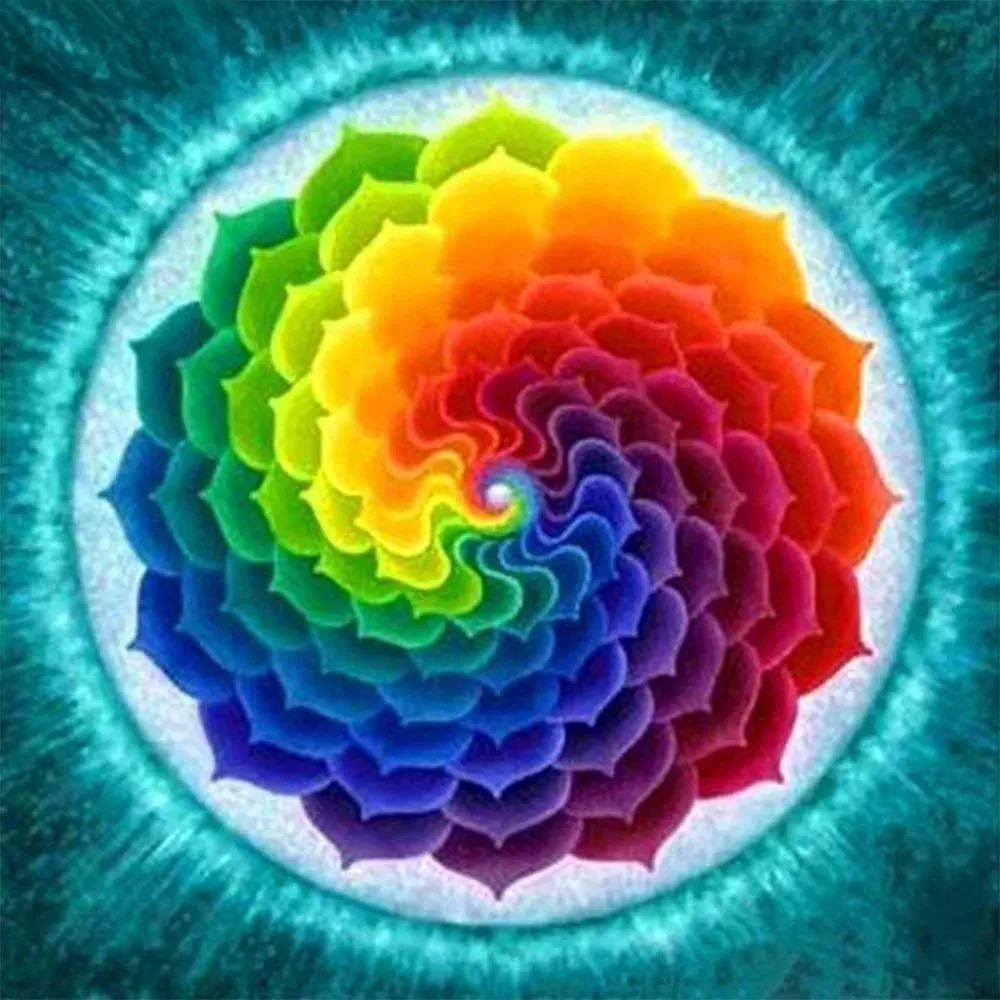 Broderie diamant Cercle de Couleurs