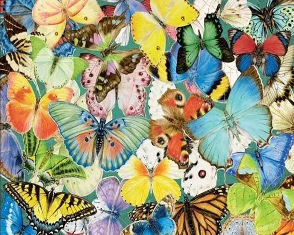 Broderie diamant Collection de Papillons