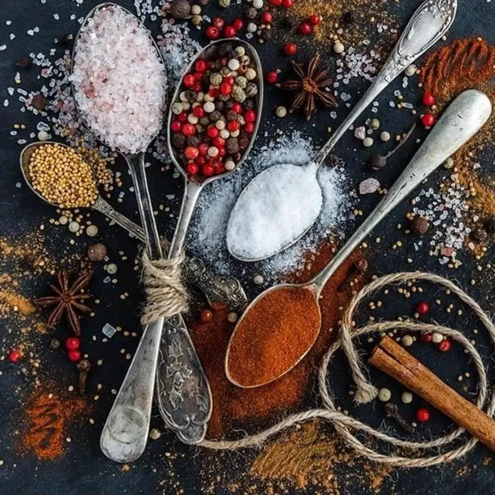 Broderie diamant Cuillères d'Epices