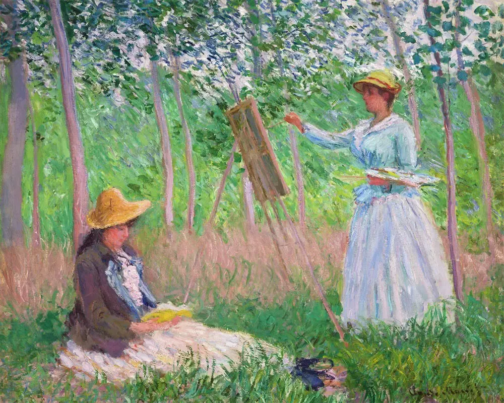 Broderie diamant Dans les bois de Giverny - Monet - 40x50 cm