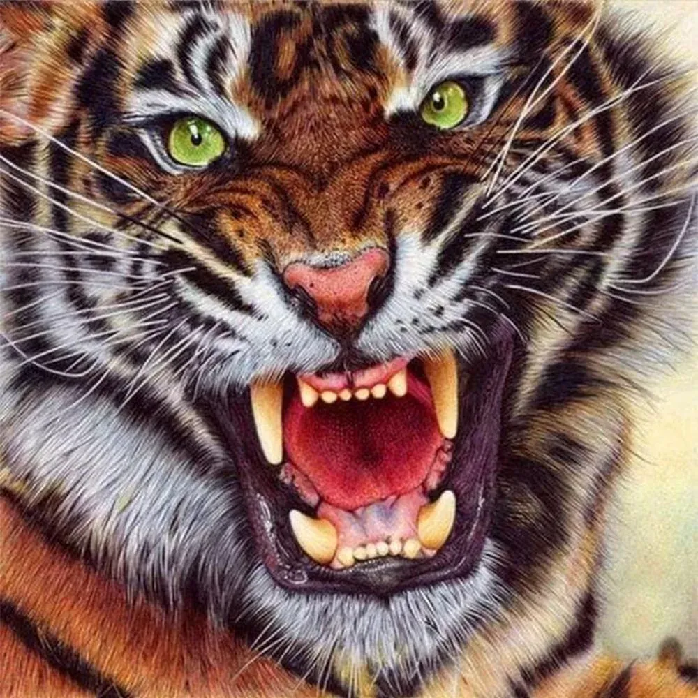Broderie diamant Dents de Tigre