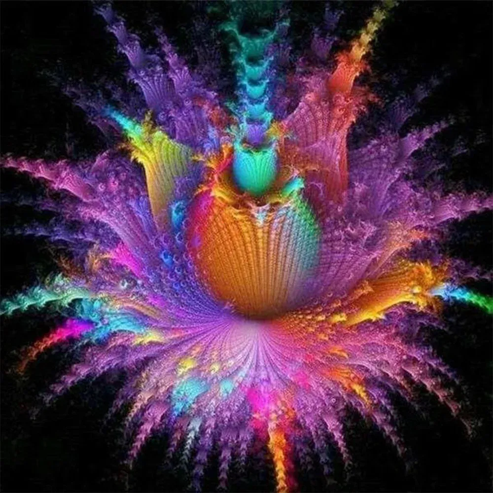 Broderie diamant Explosion de Couleurs