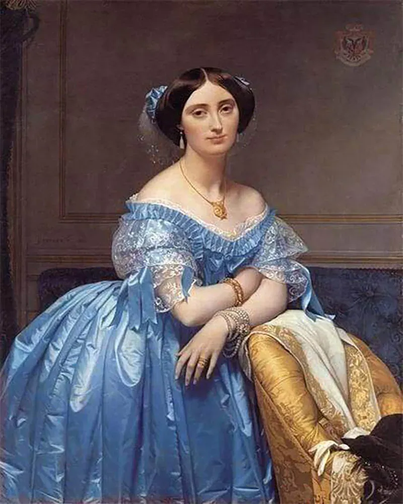 Broderie diamant Femme et Habits d'Epoque