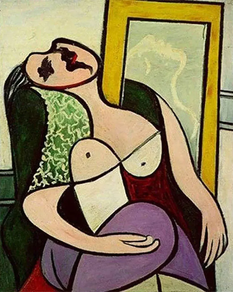 Broderie diamant Femme Picasso