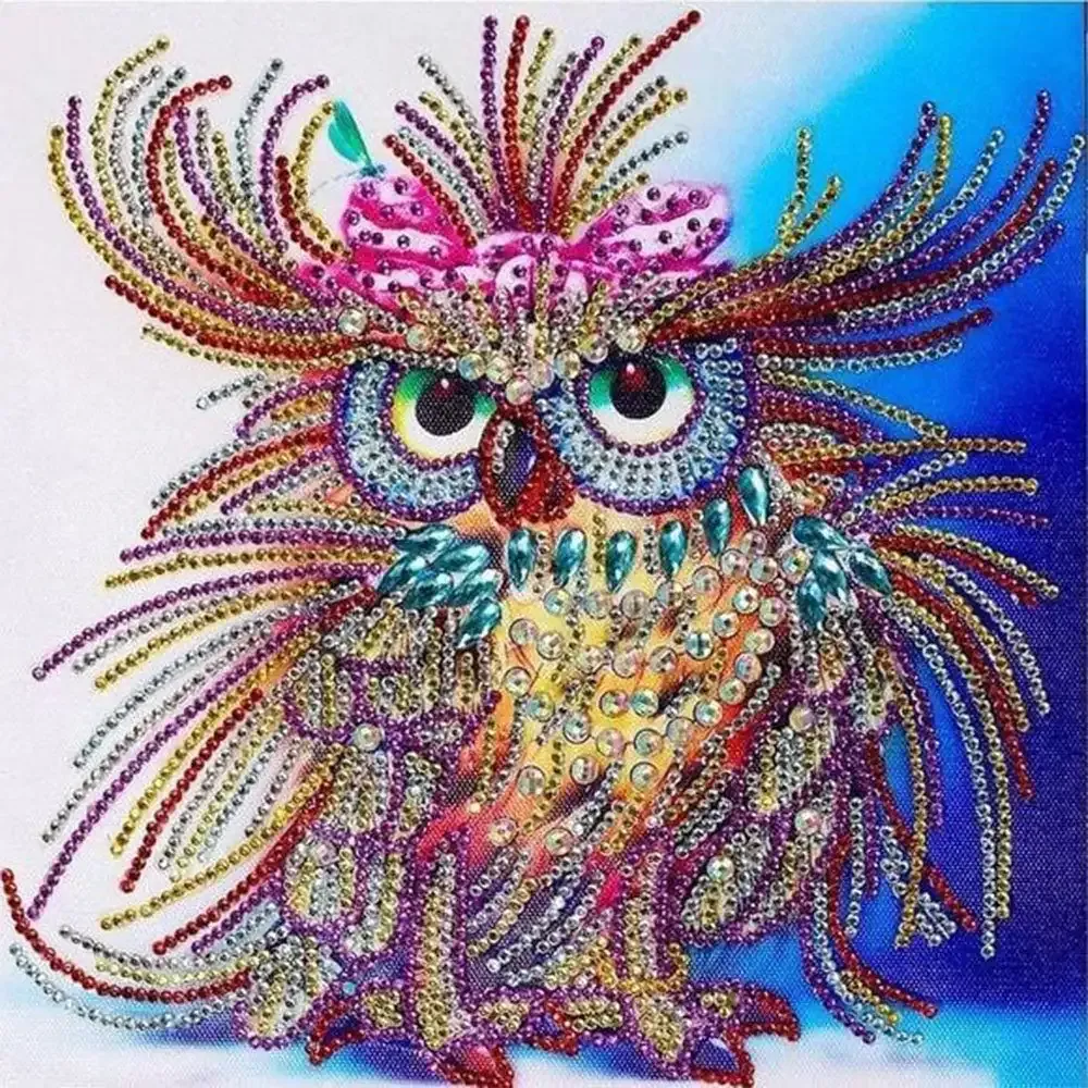 Broderie diamant Hiboux Design