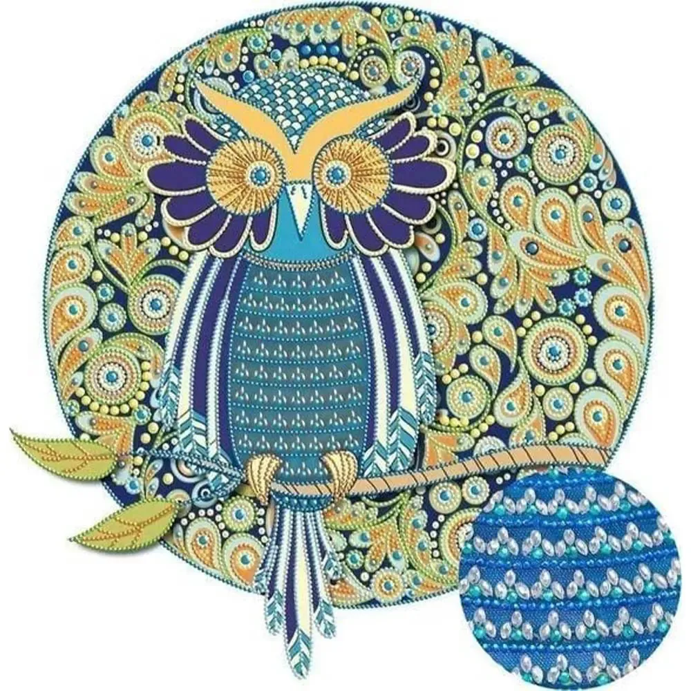 Broderie diamant Hiboux Dessin