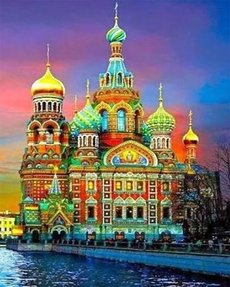 Broderie diamant Kremlin de Moscou