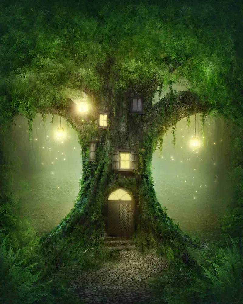 Broderie diamant l'Arbre magique