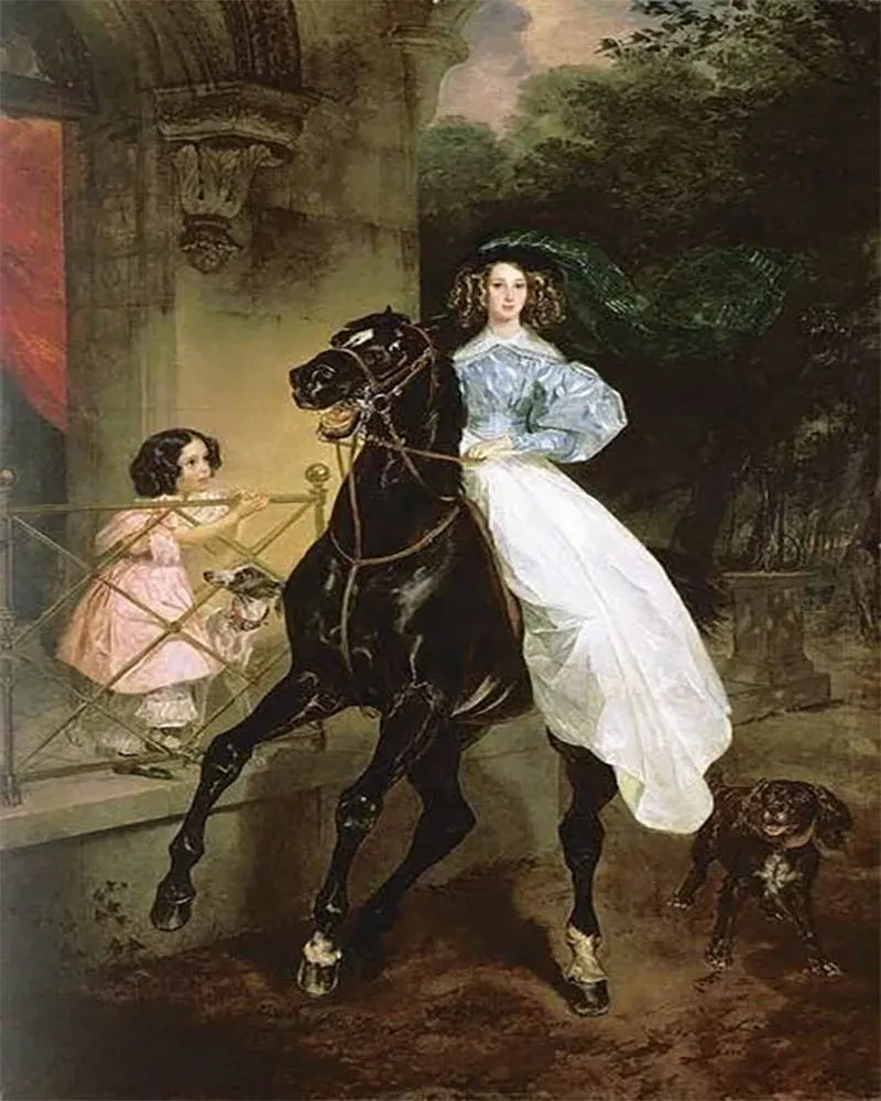 Broderie diamant La Cavalière