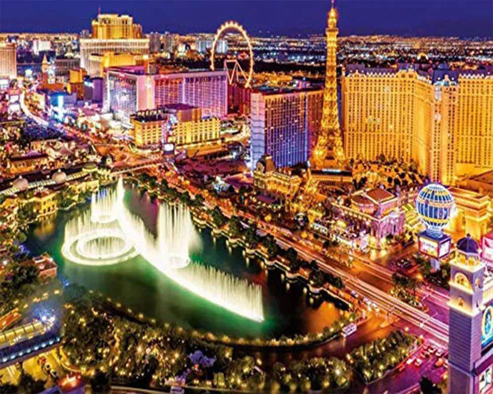 Broderie diamant Las Vegas de Nuit