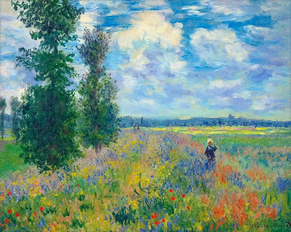Broderie diamant Les Coquelicots - Monet