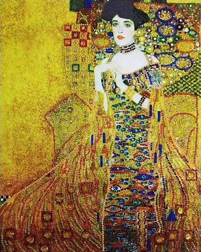 Broderie diamant Madame Bauer Klimt