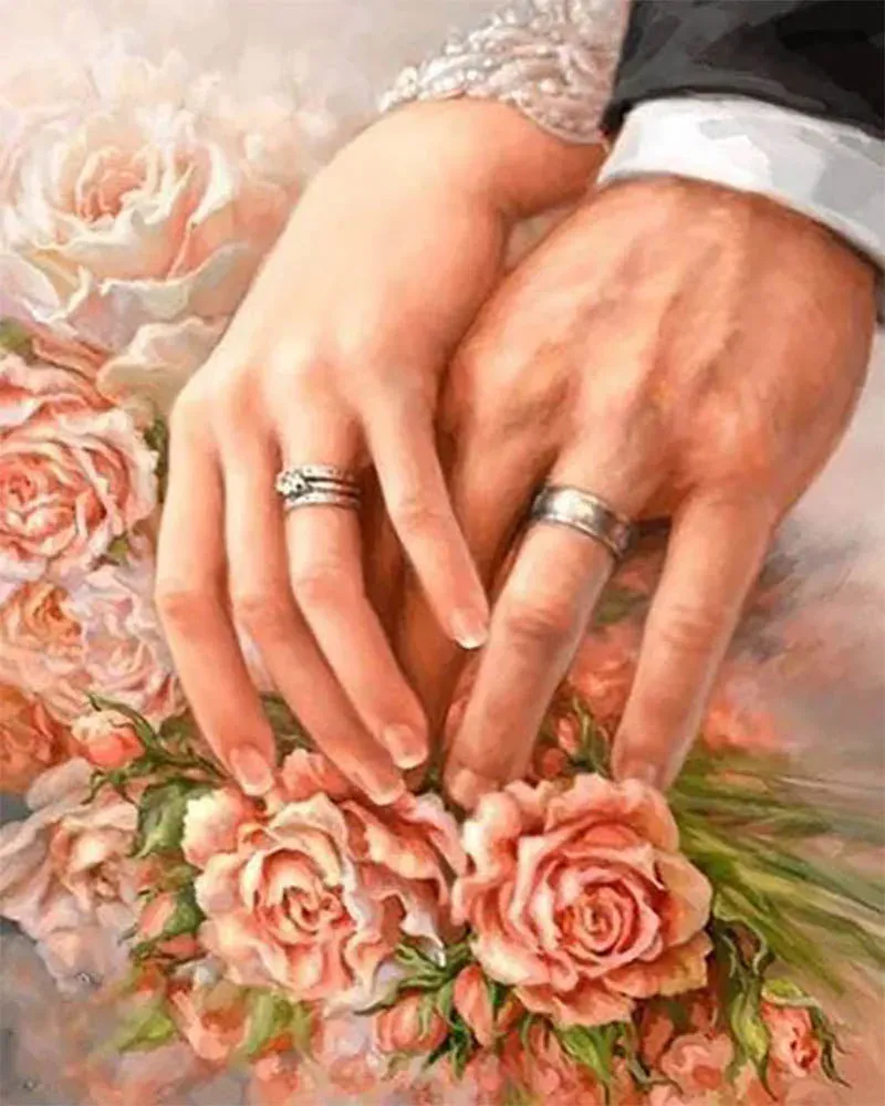 Broderie diamant Mariage pour la Vie