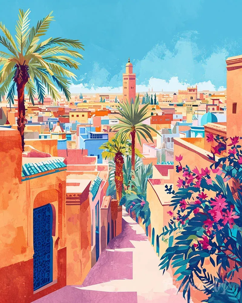 Broderie diamant Marrakech - 20x25 cm