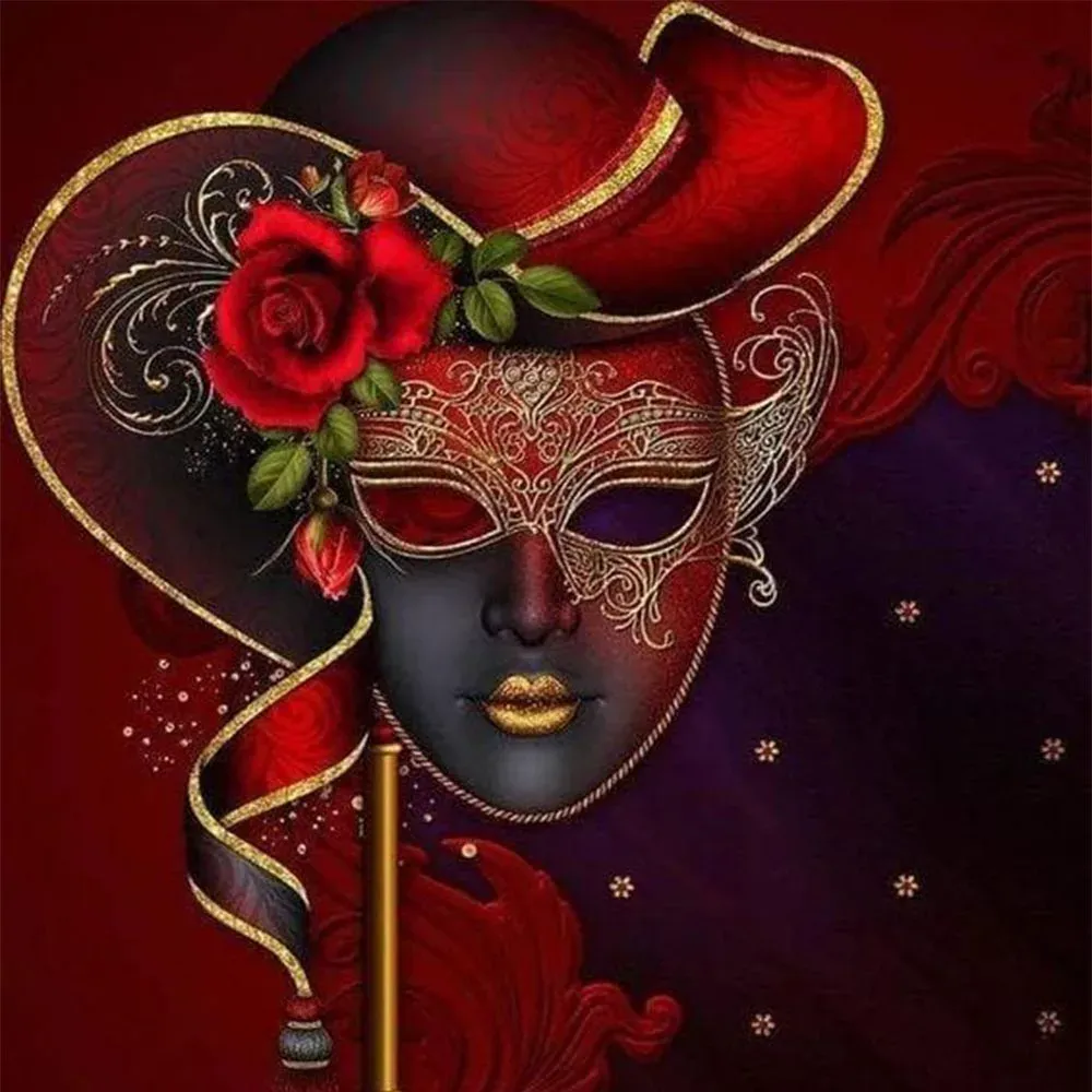 Broderie diamant Masque