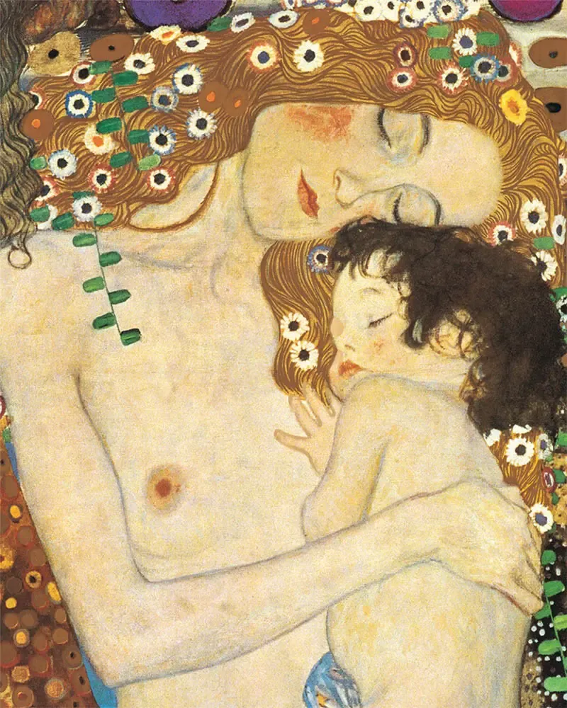 Broderie diamant Mère et enfant - Klimt