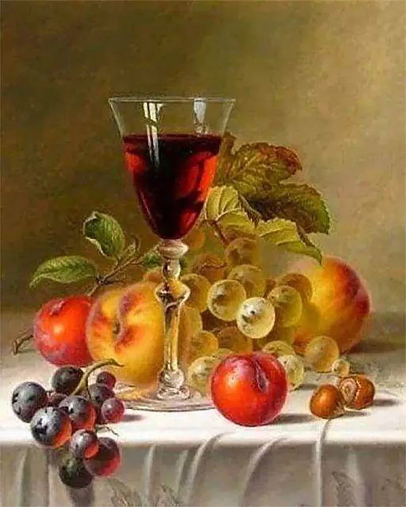 Broderie diamant Nature morte