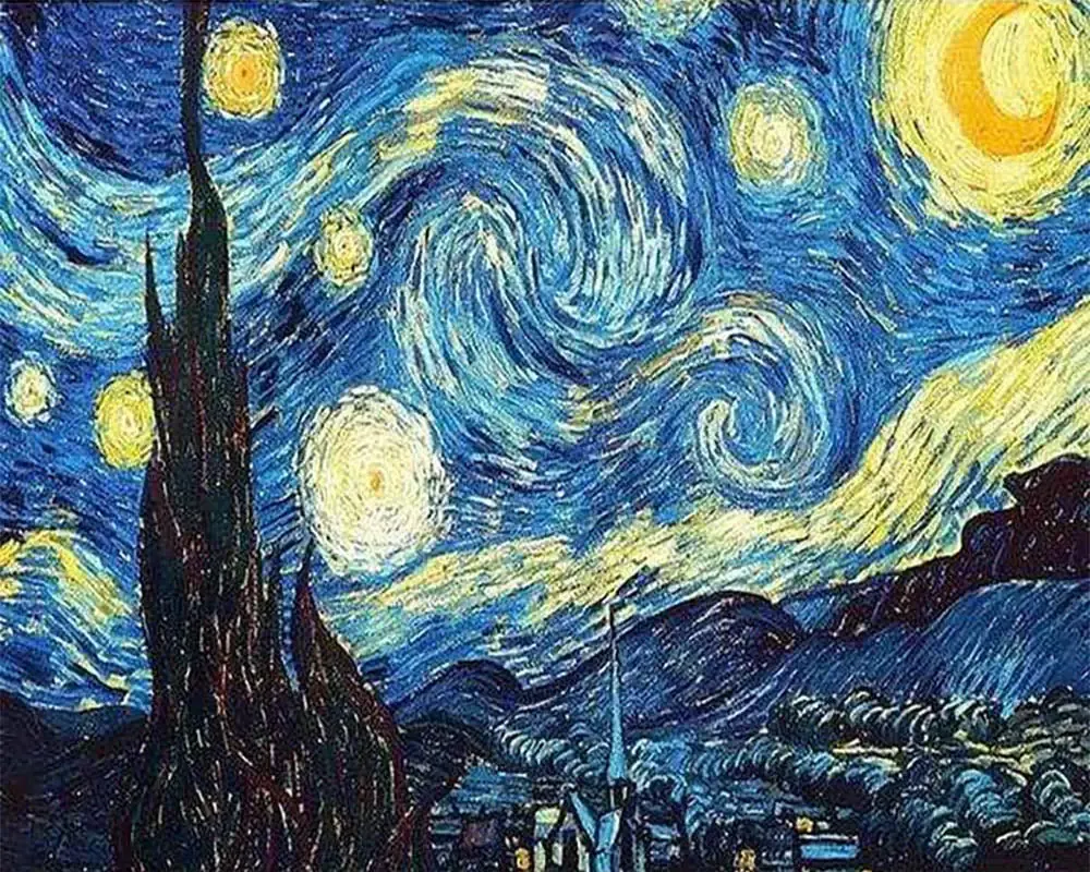 Broderie diamant Nuit étoilée - 20x25 cm