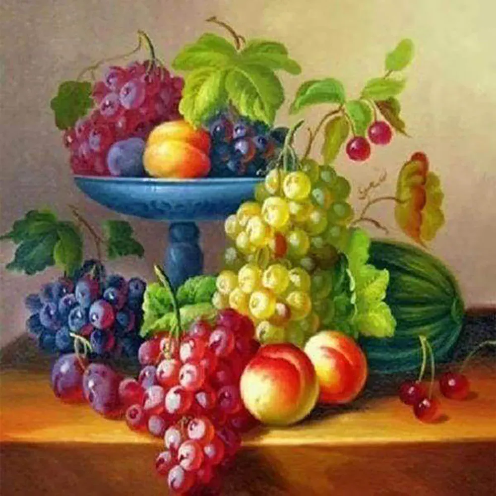 Broderie diamant Panier de Fruits