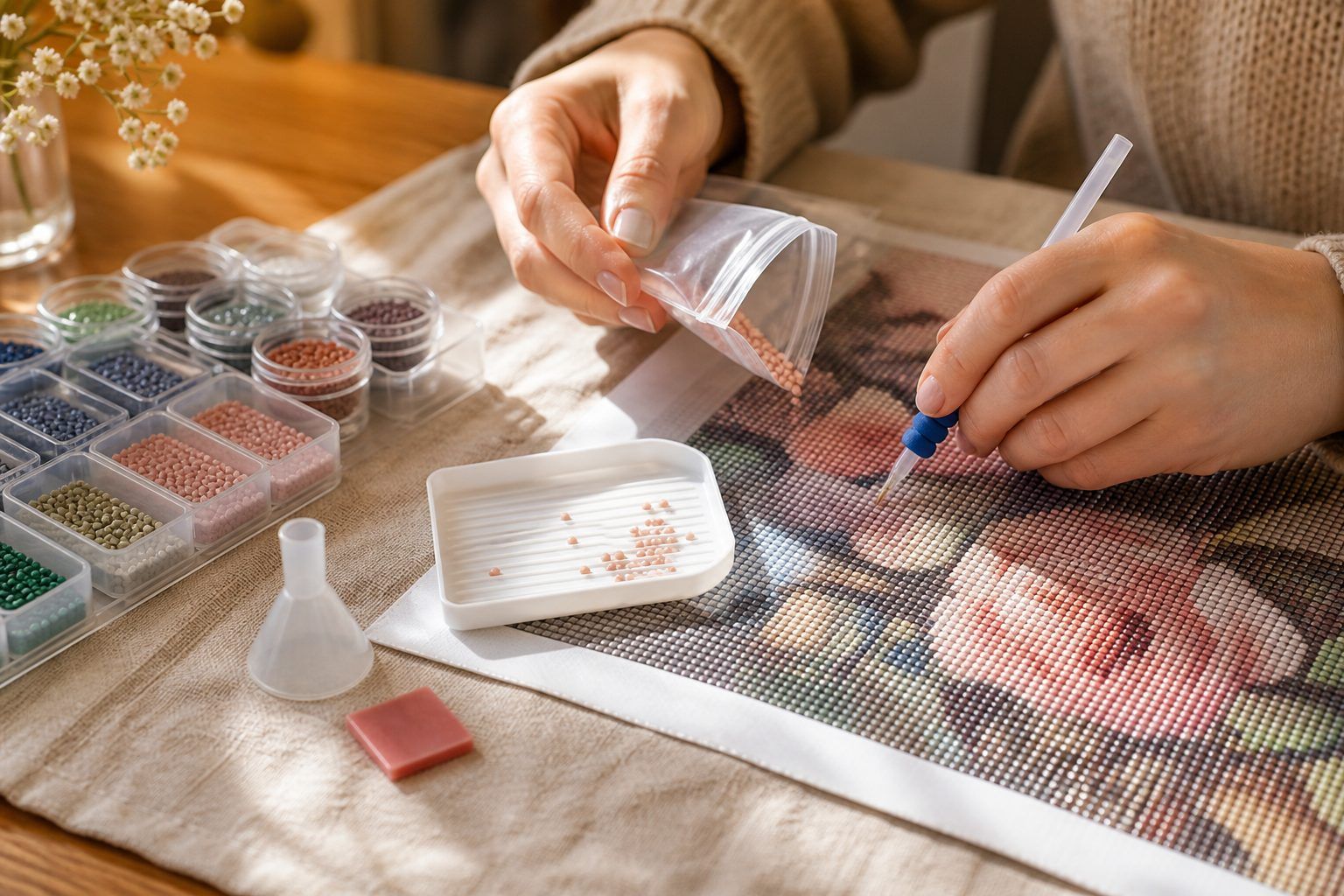 Comment faire une broderie diamant sans gaspiller de strass ?