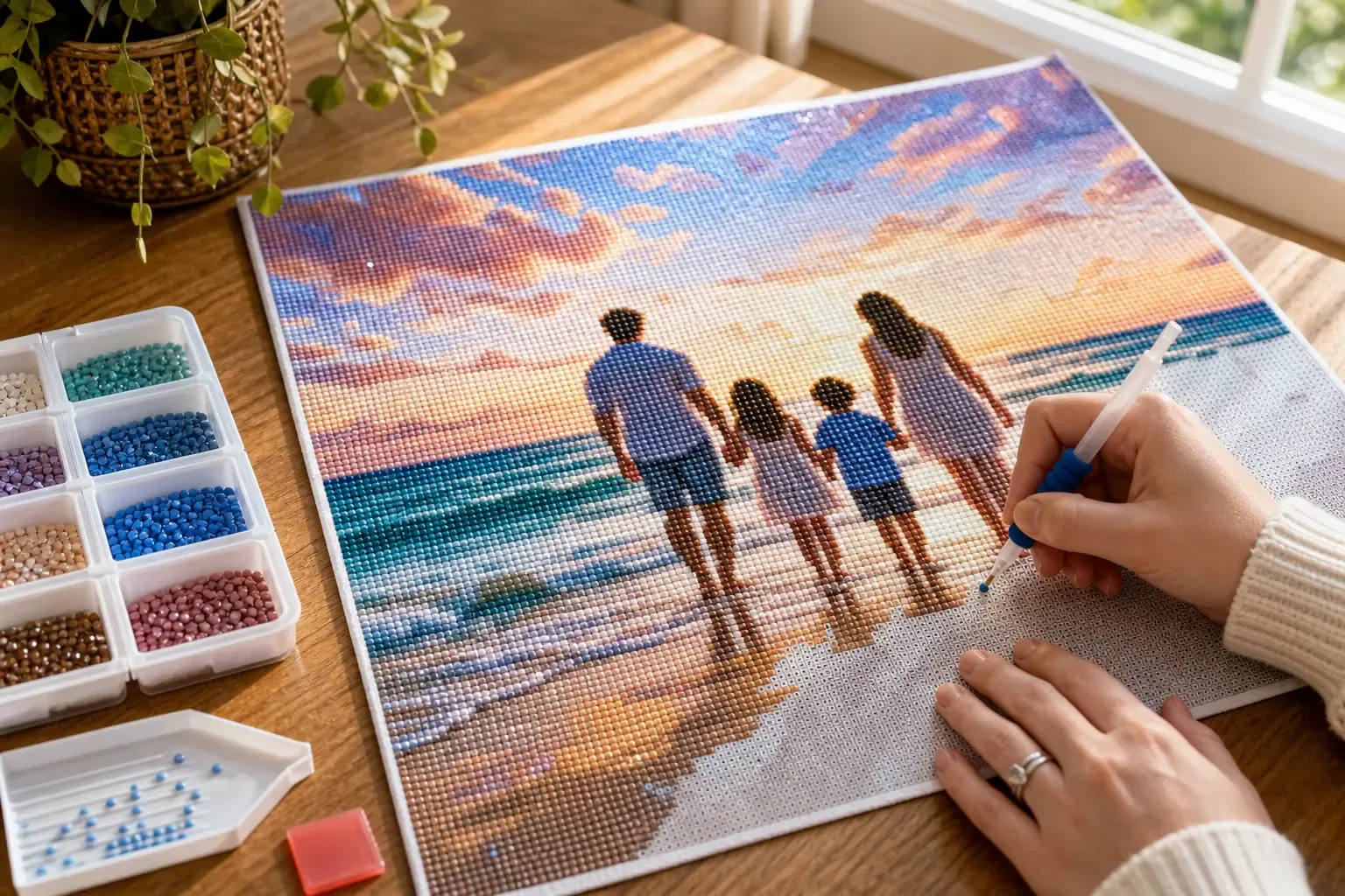 La broderie diamant personnalisable sublime vos photos
