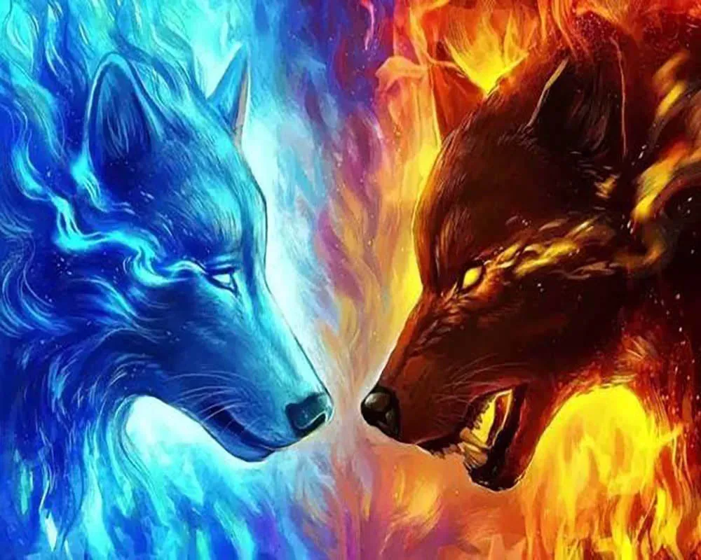 Broderie diamant animaux fantastiques - Prêt au Combat