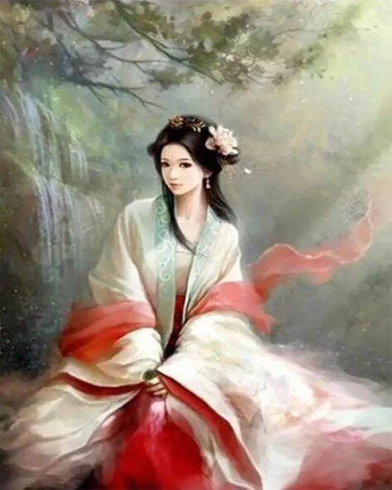 Broderie diamant Princesse chinoise