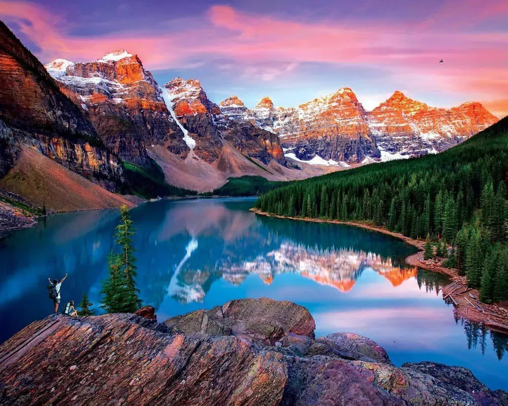 Broderie diamant Reflets sur le Lac