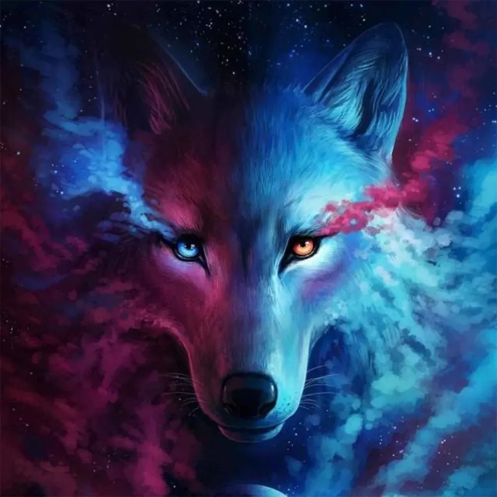 Broderie diamant Regard de Loup Couleur